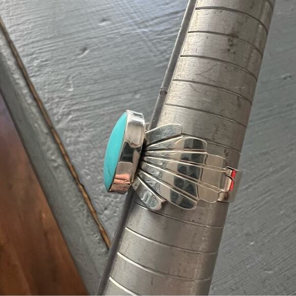 Running Bear Navajo Native 925 Sterling Silver Ring Size 9.5 - Picture 8 of 10